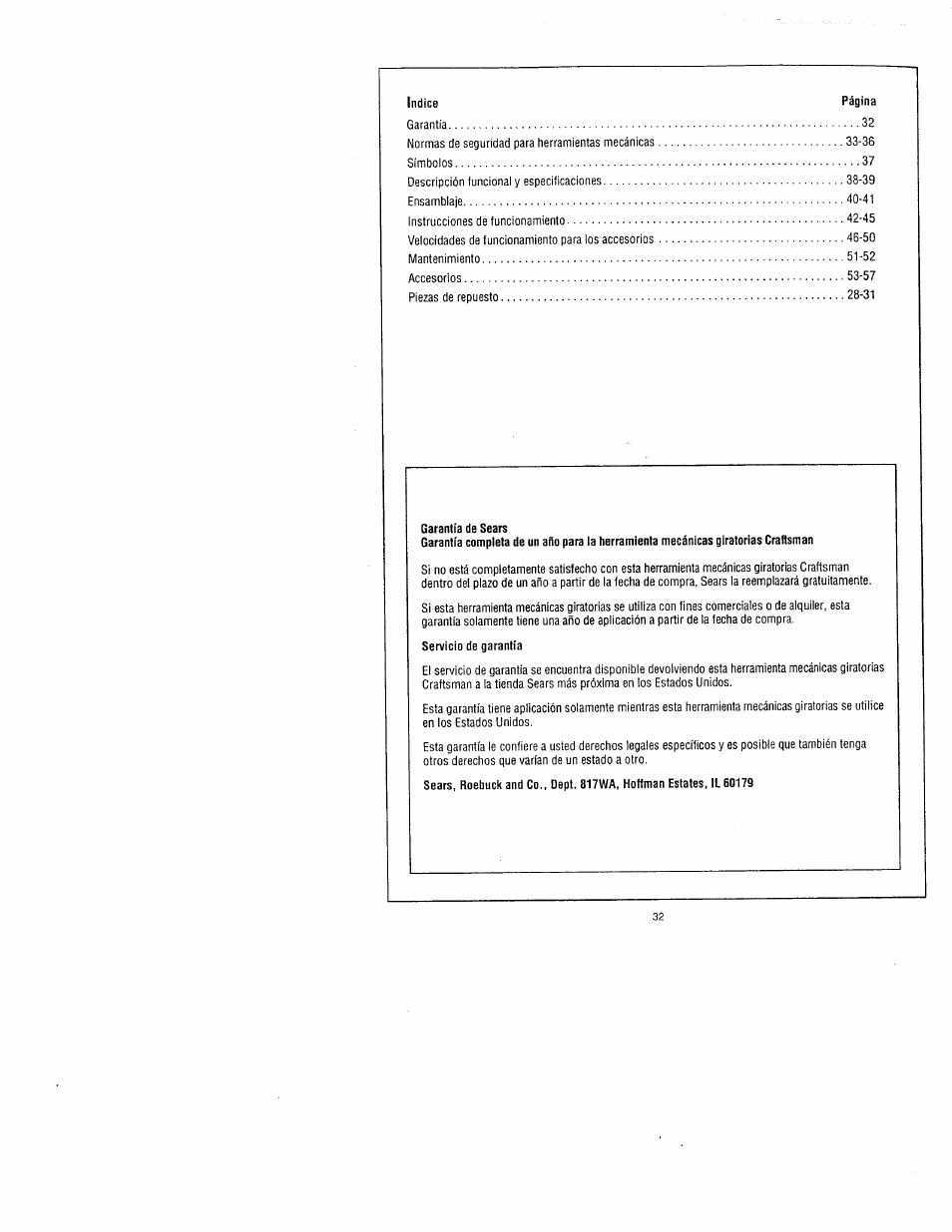 Craftsman 572.61095 User Manual | Page 32 / 59