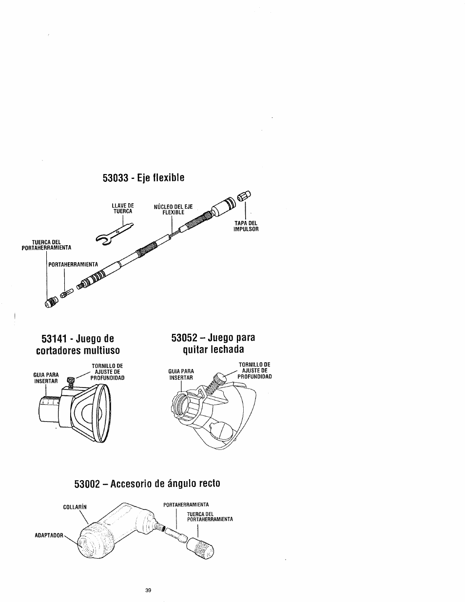 Descripción funcional y especificaciones, A advertencia | Craftsman 572.61095 User Manual | Page 39 / 59