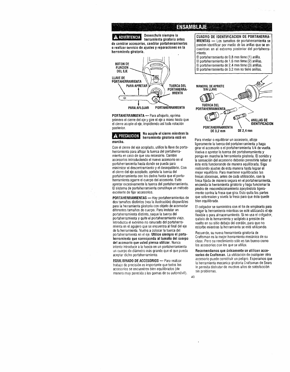 Craftsman 572.61095 User Manual | Page 40 / 59