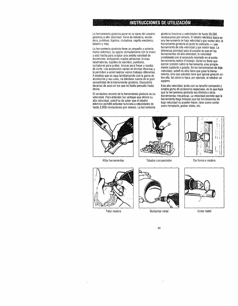 A advertencia | Craftsman 572.61095 User Manual | Page 42 / 59