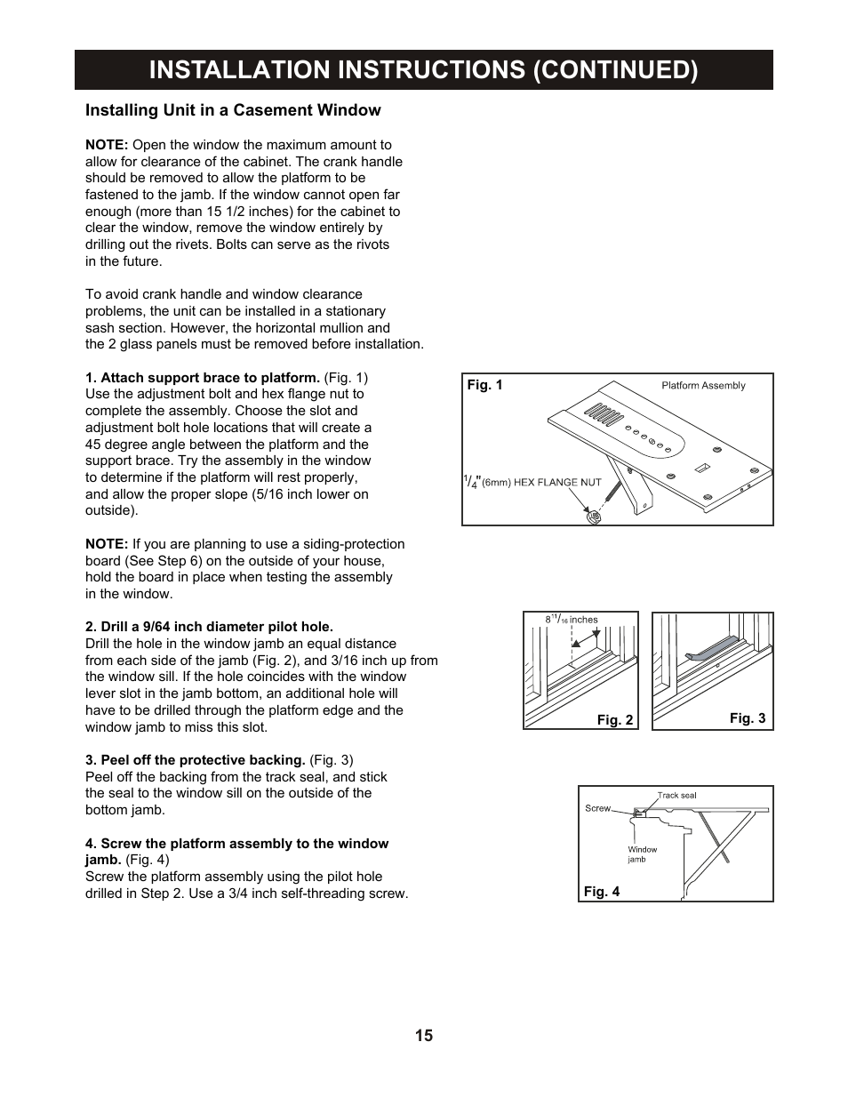 Installation instructions (continued) | Perfect Aire PASC12000 User Manual | Page 16 / 21