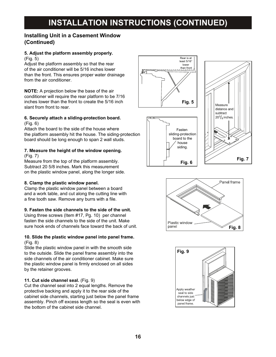 Installation instructions (continued) | Perfect Aire PASC12000 User Manual | Page 17 / 21