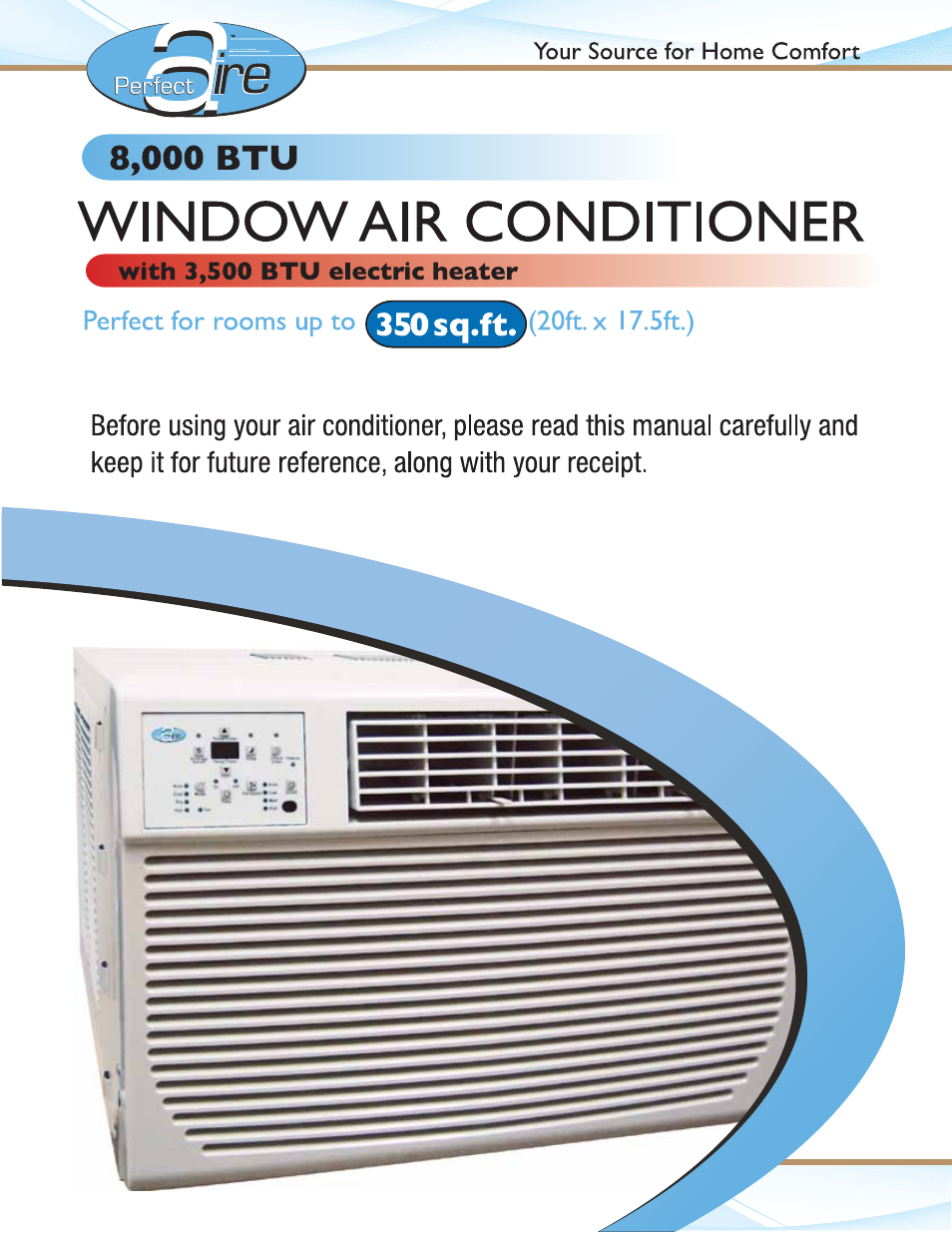 Perfect Aire PACH8000 User Manual | 20 pages