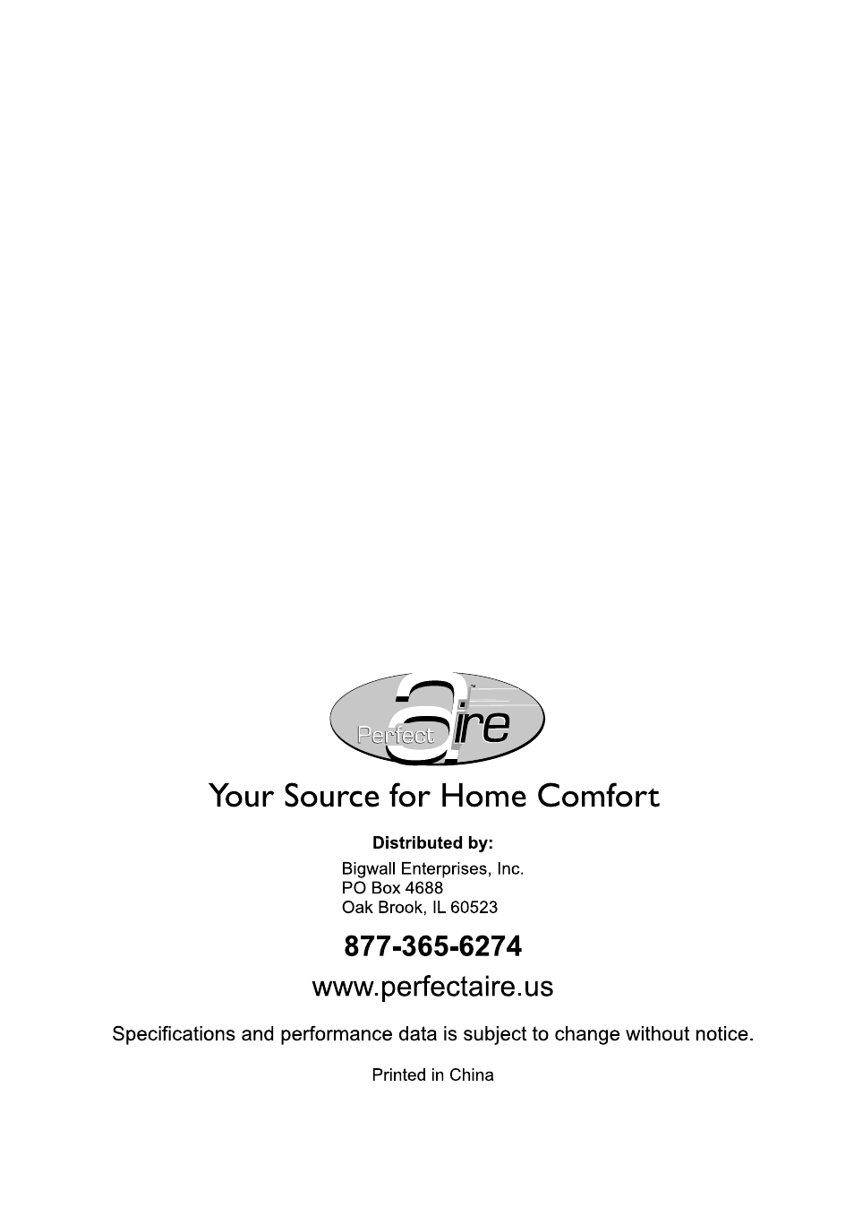 Т³гж 20 | Perfect Aire PACH8000 User Manual | Page 20 / 20