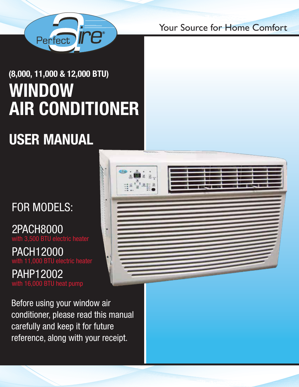 Perfect Aire PAHP12002 User Manual | 18 pages