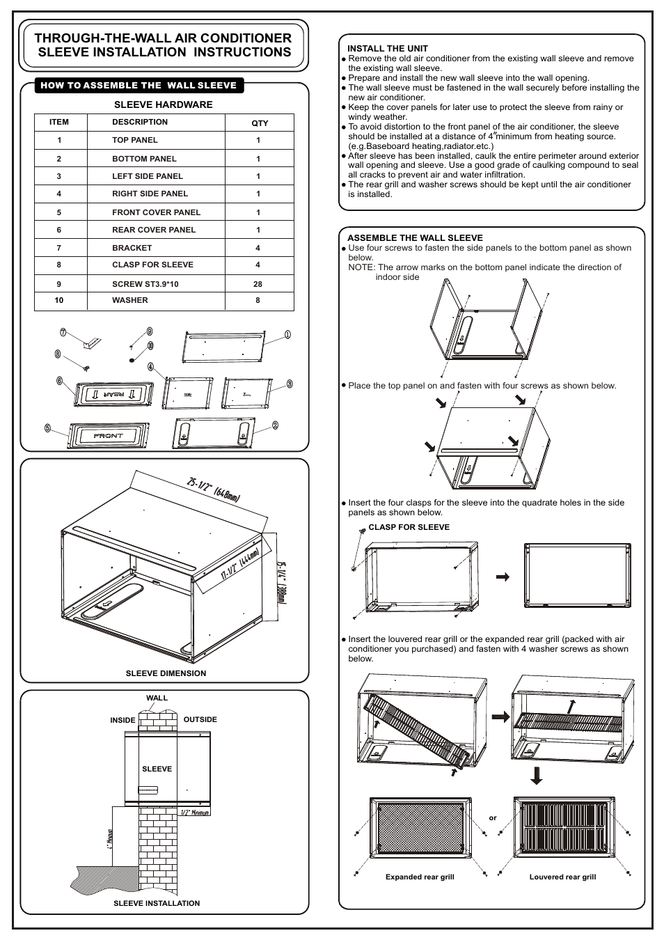 Perfect Aire PAWS1 User Manual | 2 pages