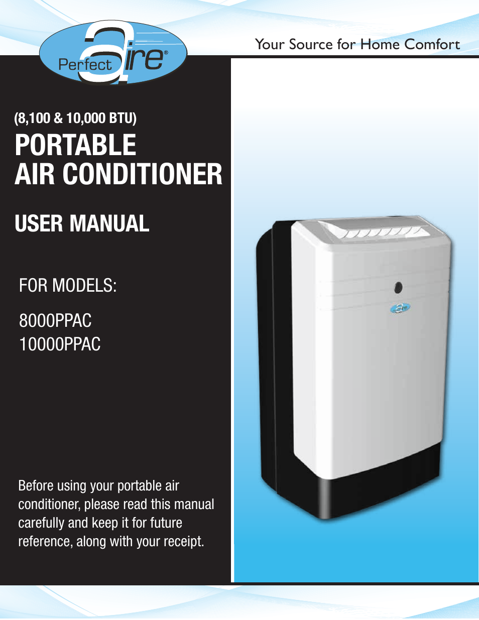 Perfect Aire 10000PPAC User Manual | 15 pages