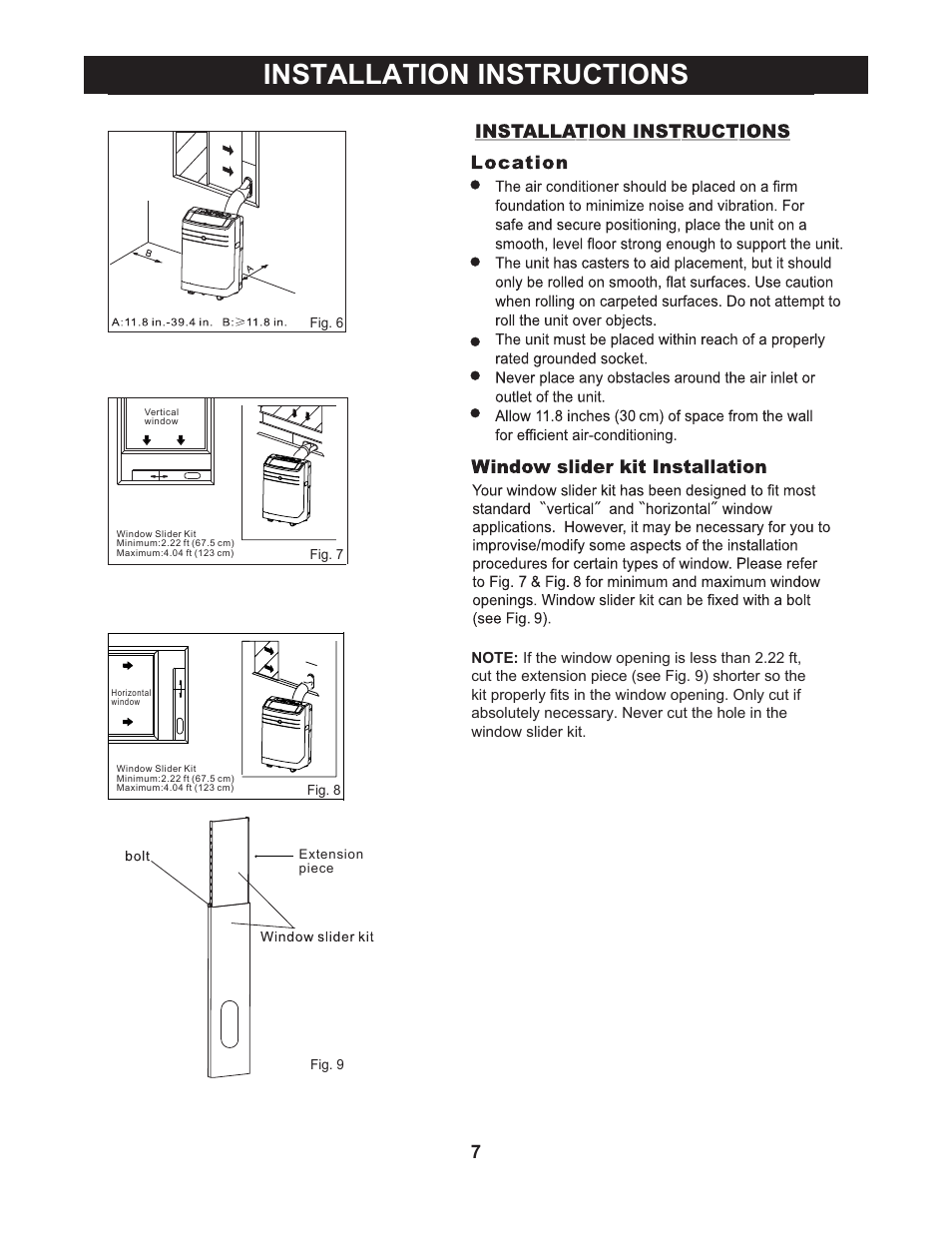 Installation instructions | Perfect Aire 10000PPAC User Manual | Page 8 / 15