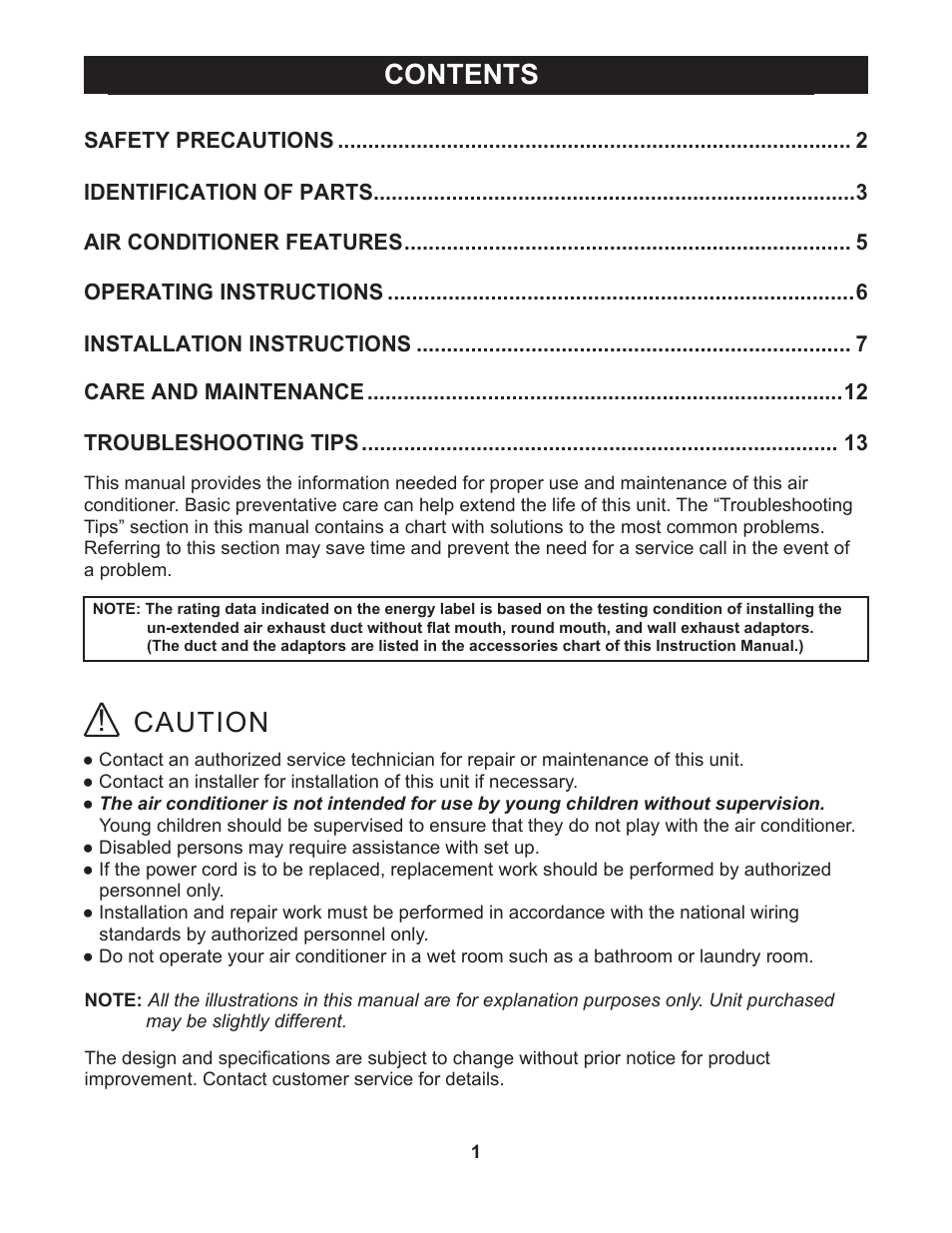 Perfect Aire 12000PPAC User Manual | Page 2 / 15