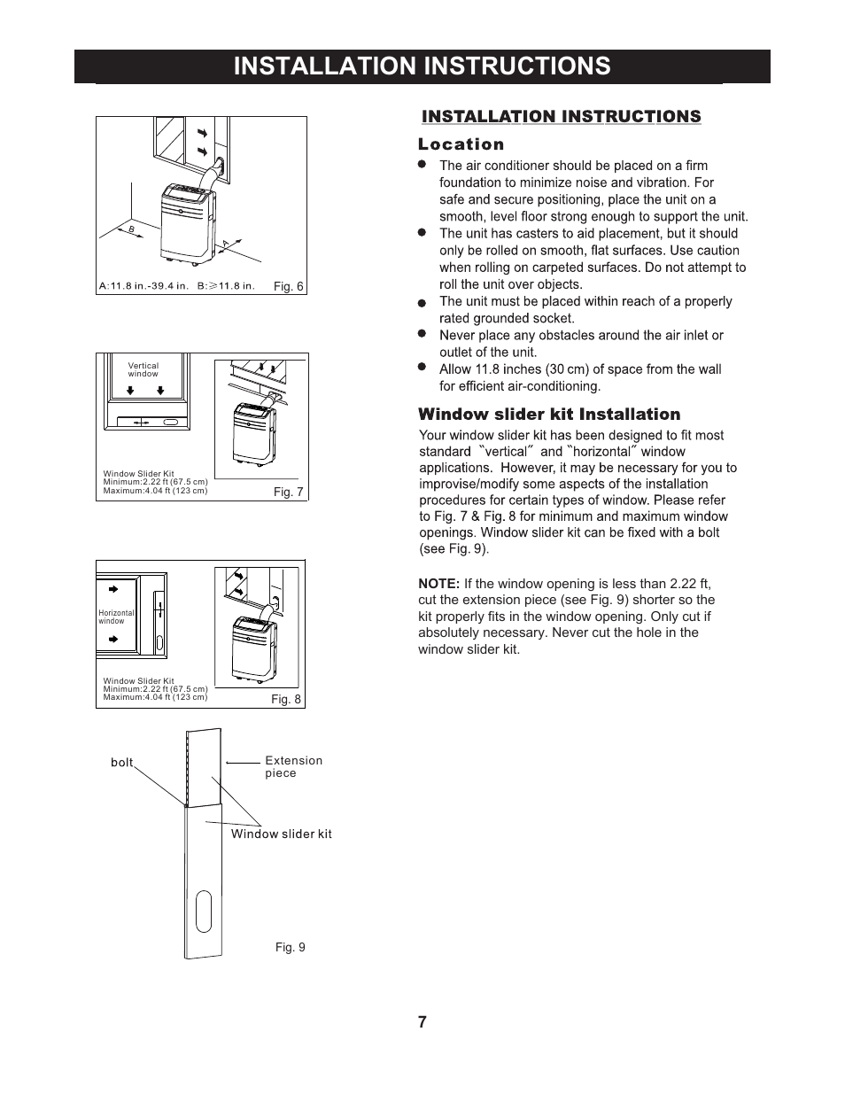 Installation instructions | Perfect Aire 12000PPAC User Manual | Page 8 / 15
