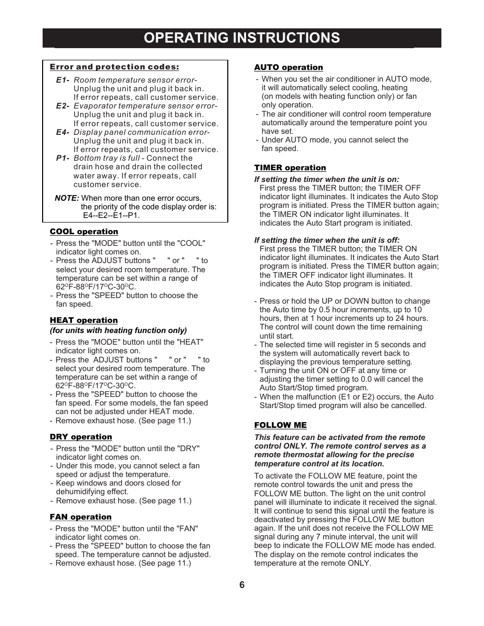 Operating instructions | Perfect Aire PATCH10000 User Manual | Page 7 / 16