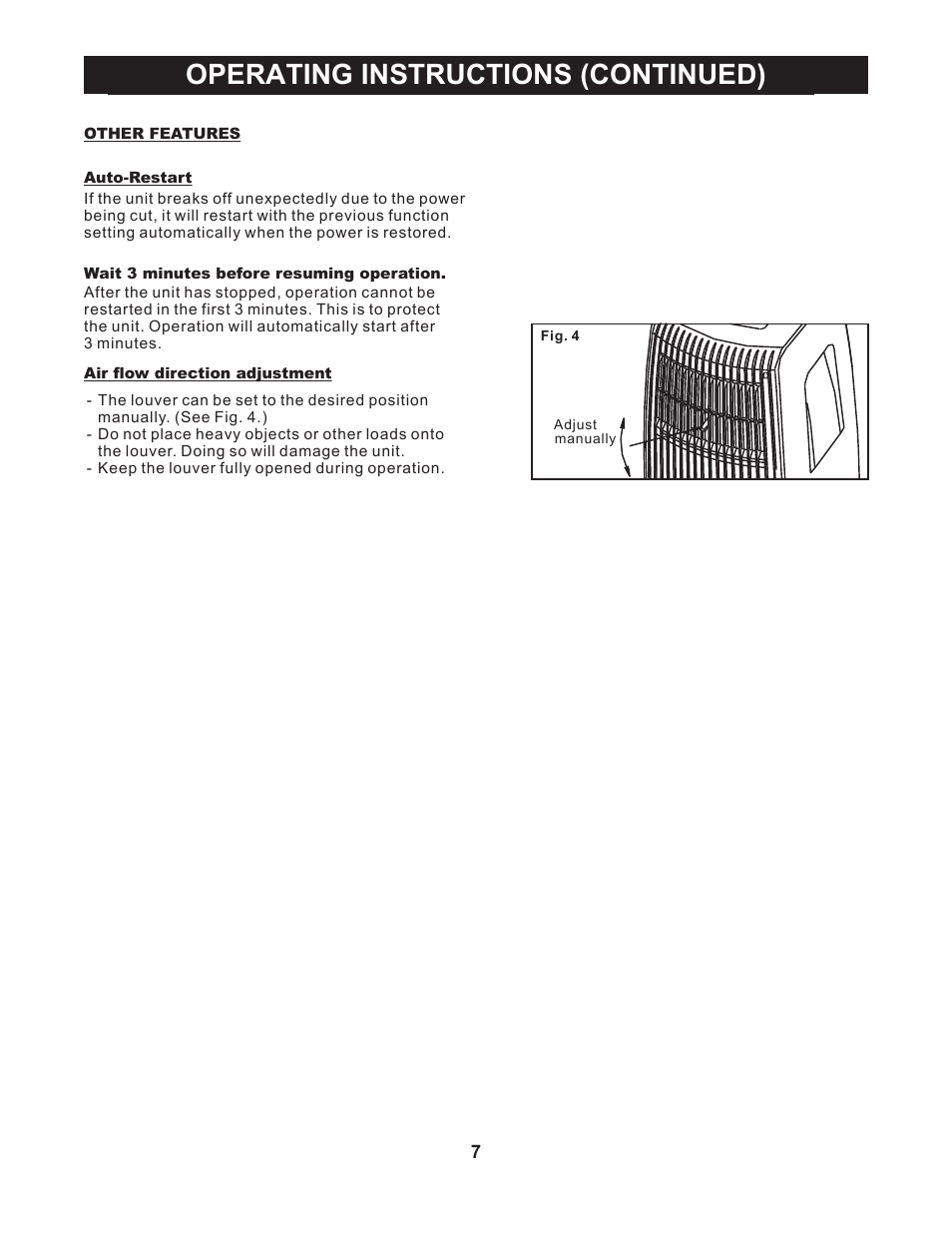 Operating instructions (continued) | Perfect Aire NP10000 User Manual | Page 8 / 16