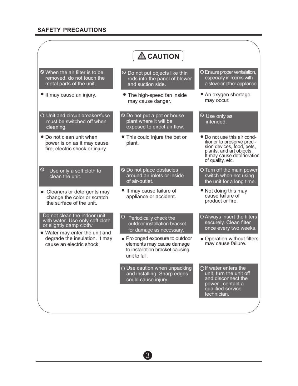 Caution | Perfect Aire 1PAMSH22-15 User Manual User Manual | Page 4 / 16