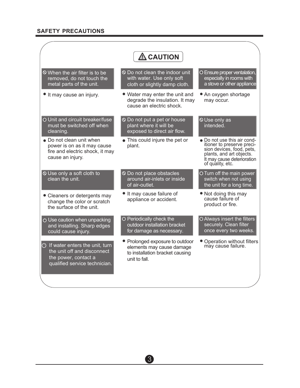 Caution | Perfect Aire 1PAMSH36-14.5 User Manual User Manual | Page 4 / 16
