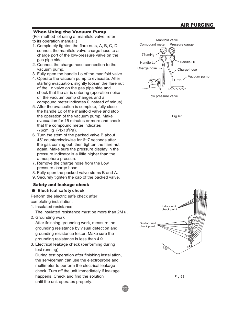 22 air purging | Perfect Aire 1PAMSH36-MZO4-16 Installation Manual User Manual | Page 23 / 24
