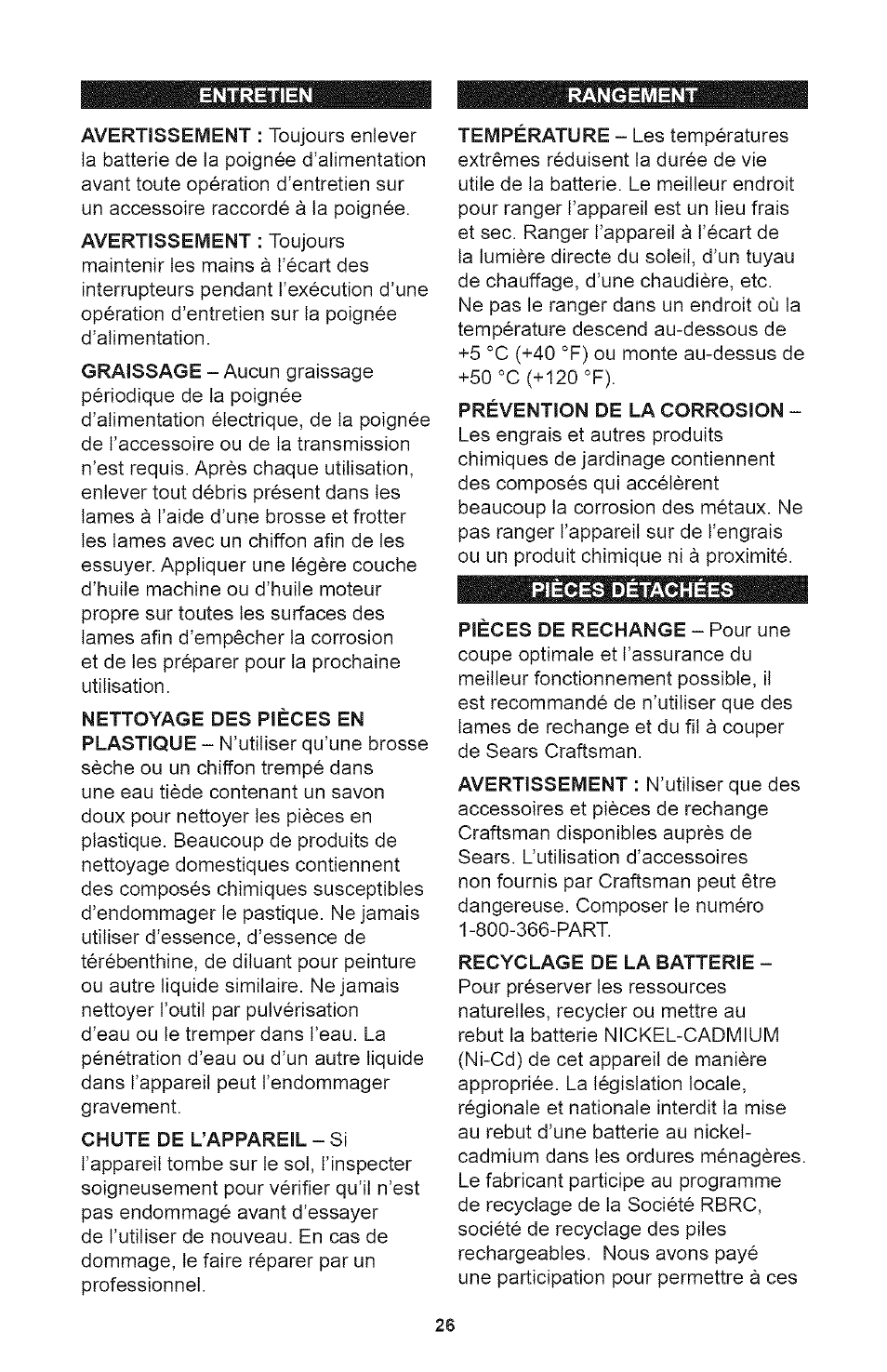 Craftsman 71.74290 User Manual | Page 26 / 28