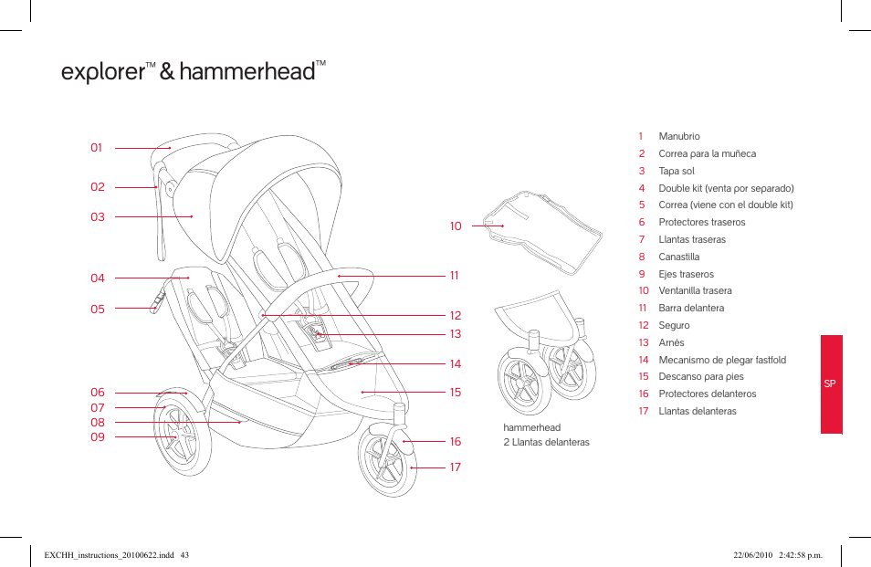 Explorer, Hammerhead | phil&teds hammerhead User Manual | Page 43 / 60