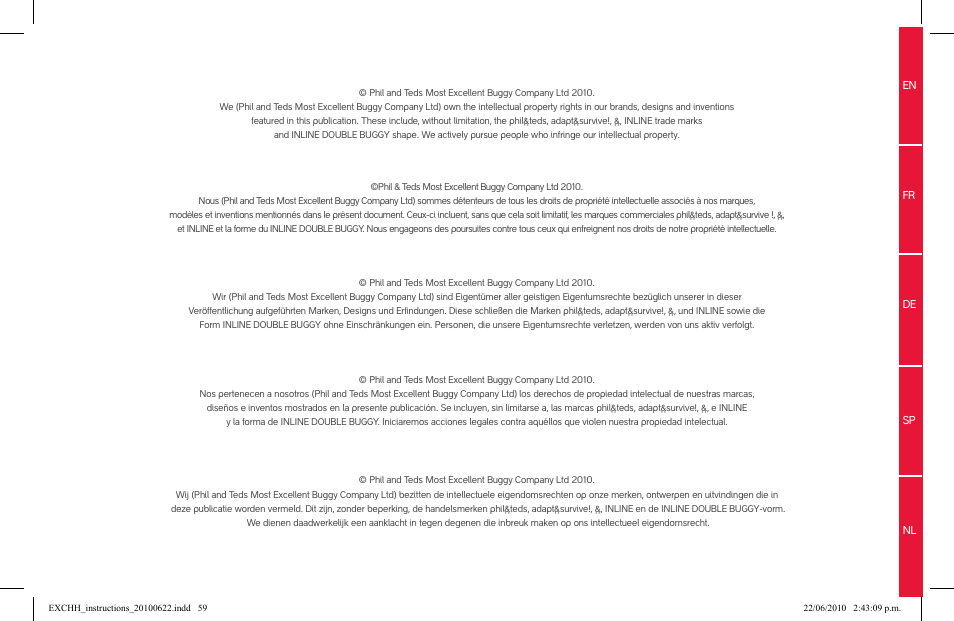 phil&teds hammerhead User Manual | Page 59 / 60