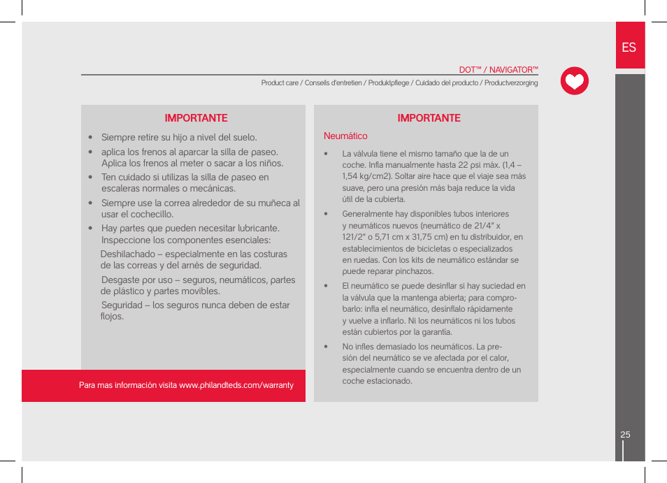 phil&teds dot User Manual | Page 25 / 58