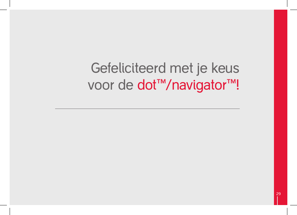 Gefeliciteerd met je keus voor de dot/navigator | phil&teds dot User Manual | Page 29 / 58
