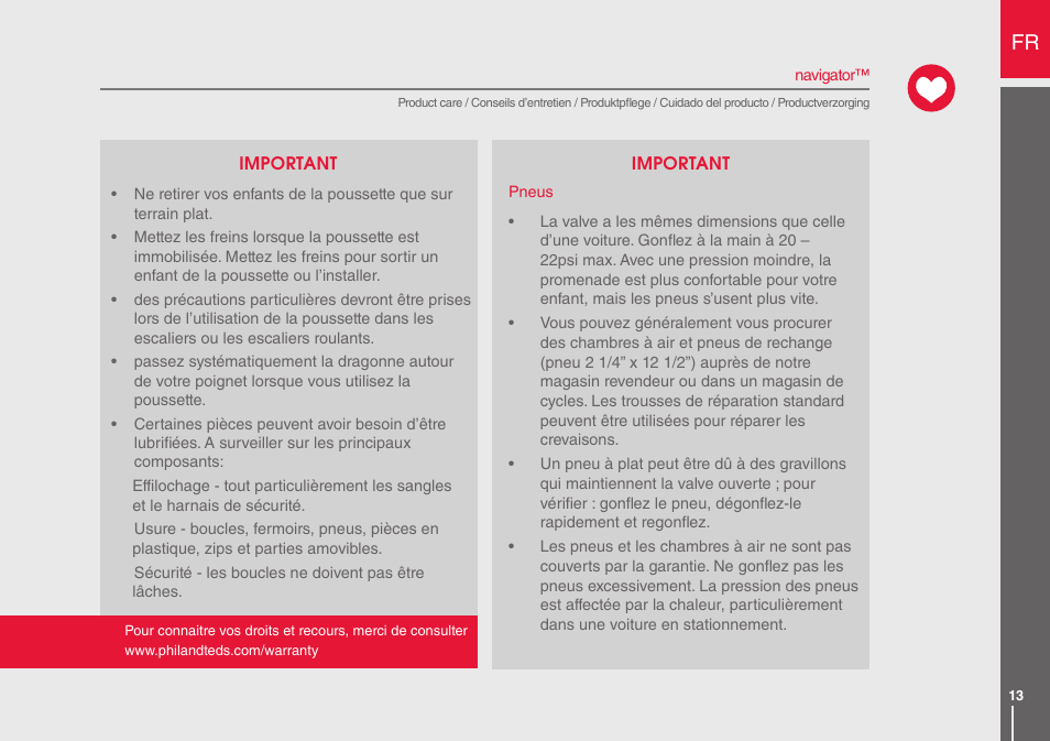 phil&teds navigator User Manual | Page 13 / 68