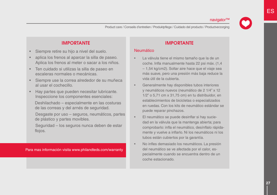 phil&teds navigator User Manual | Page 27 / 68