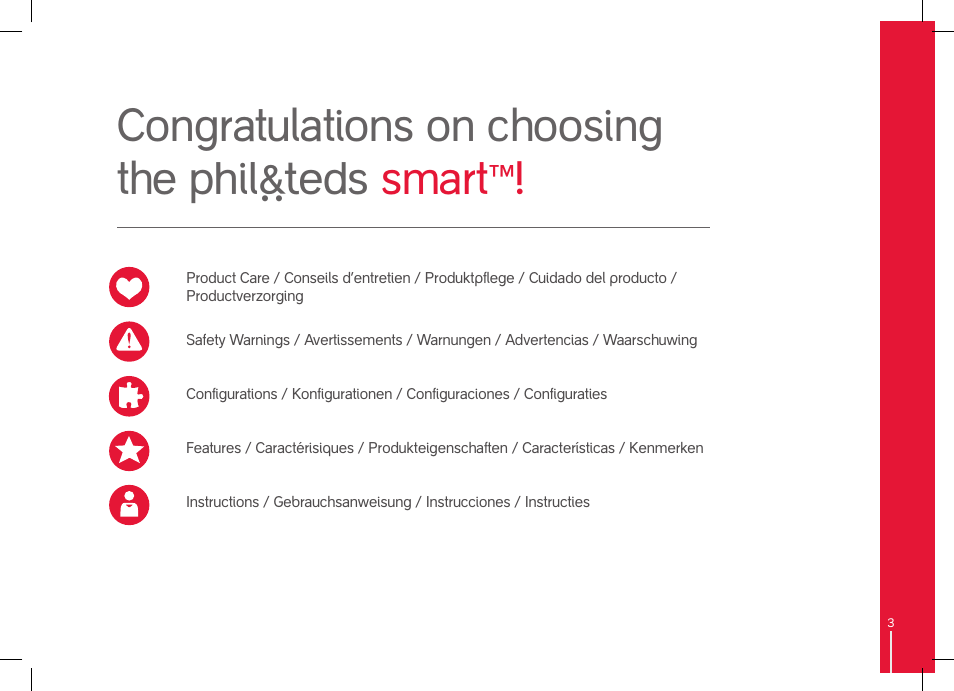 phil&teds smart User Manual | Page 3 / 42