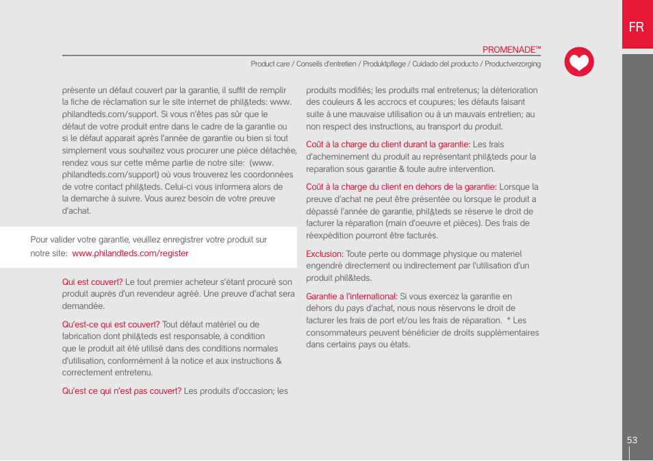 phil&teds promenade User Manual | Page 53 / 76