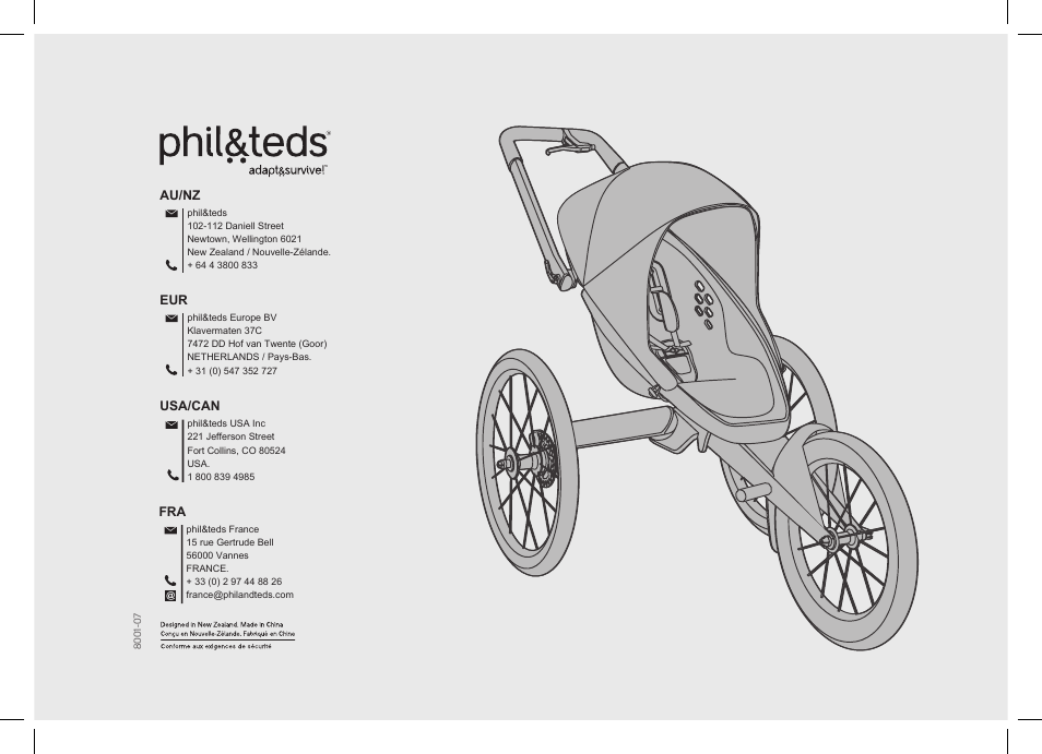 phil&teds sub4 jogger User Manual | Page 28 / 28
