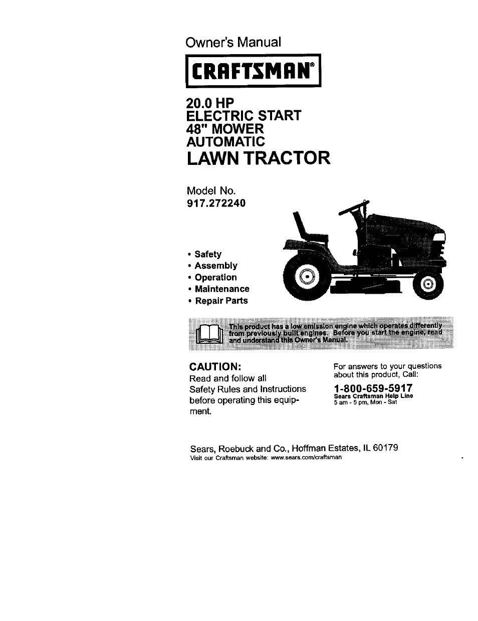 Craftsman 917.272240 User Manual | 64 pages