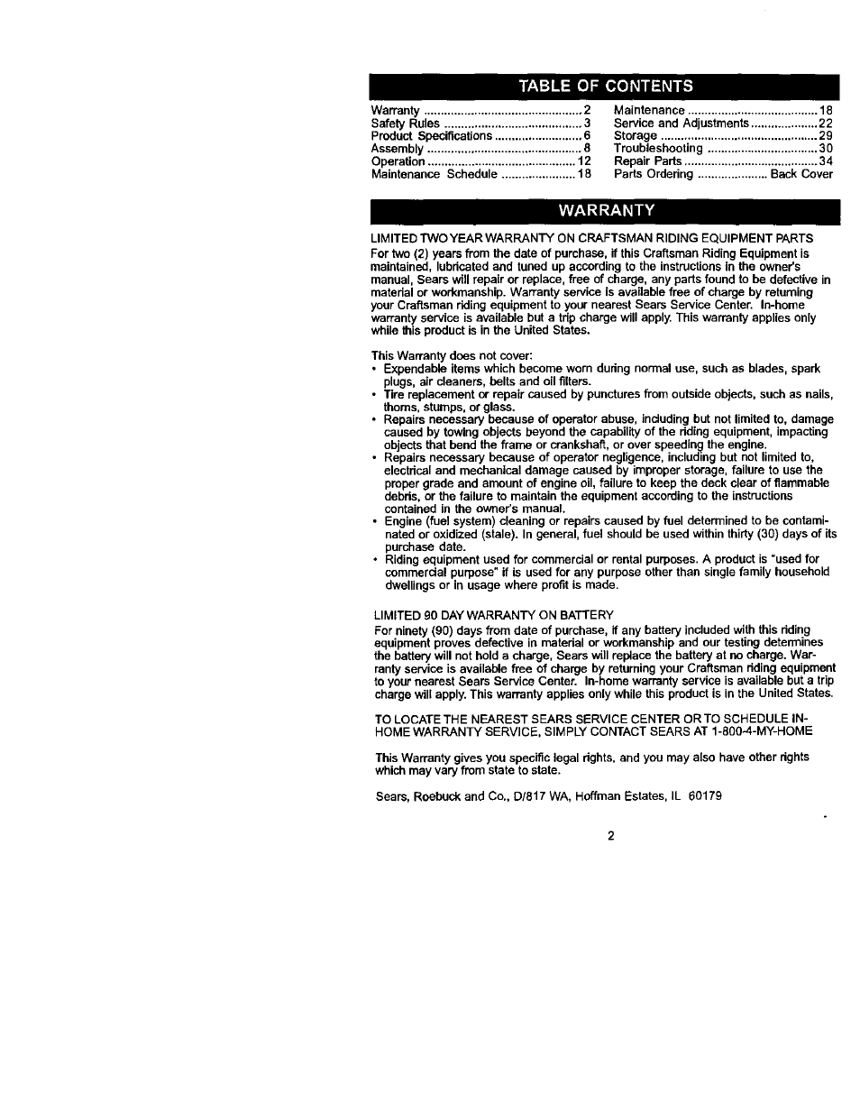 Craftsman 917.272240 User Manual | Page 2 / 64