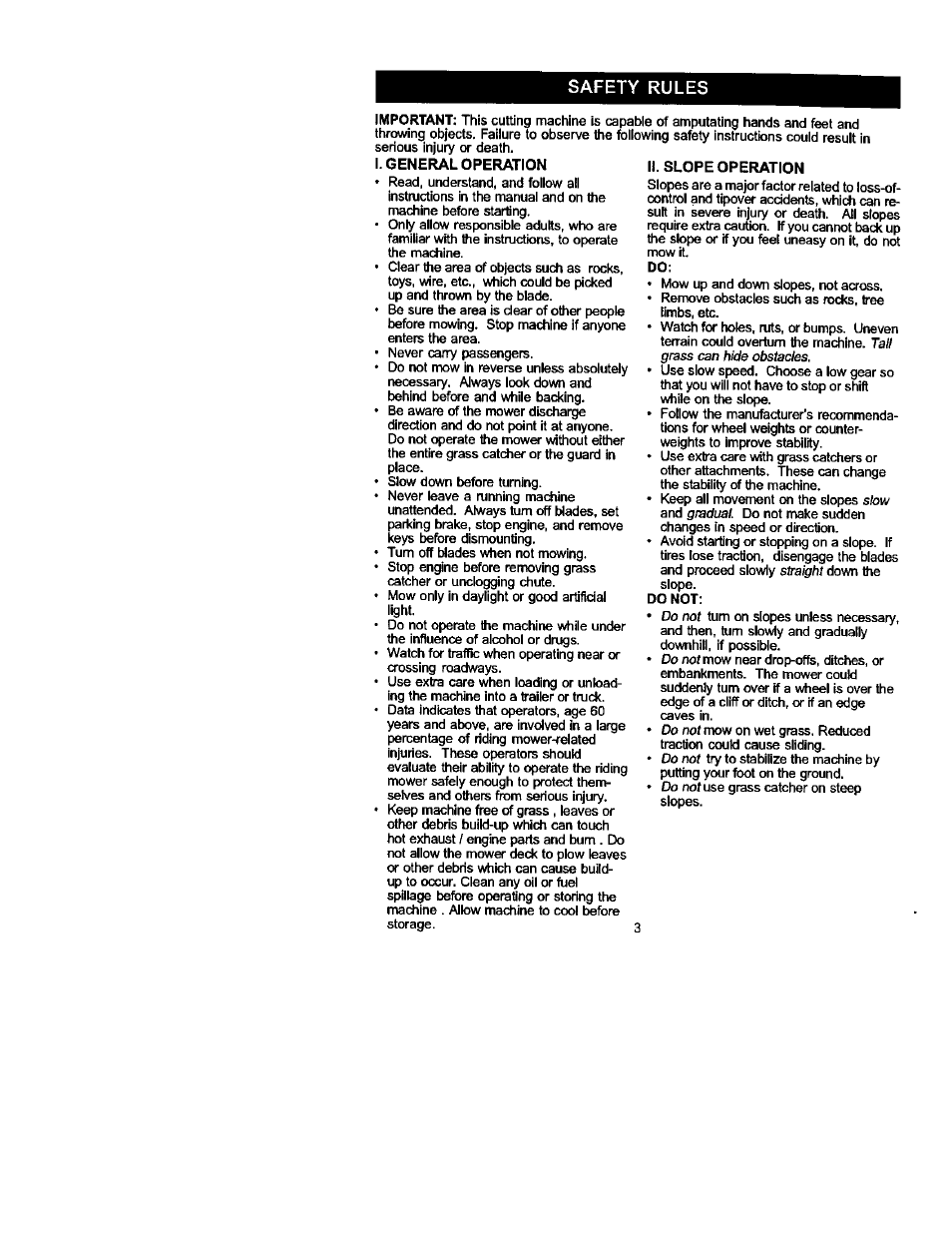 Safety rules | Craftsman 917.272240 User Manual | Page 3 / 64