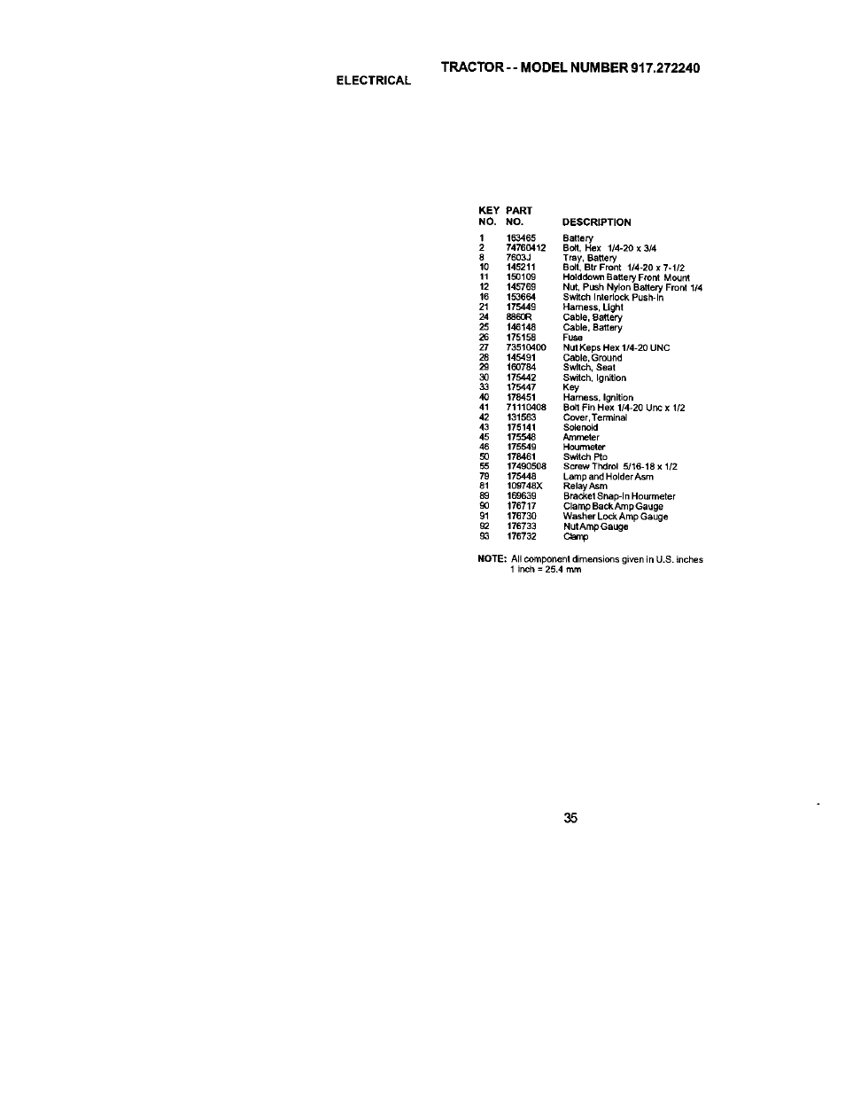 Electrical | Craftsman 917.272240 User Manual | Page 35 / 64