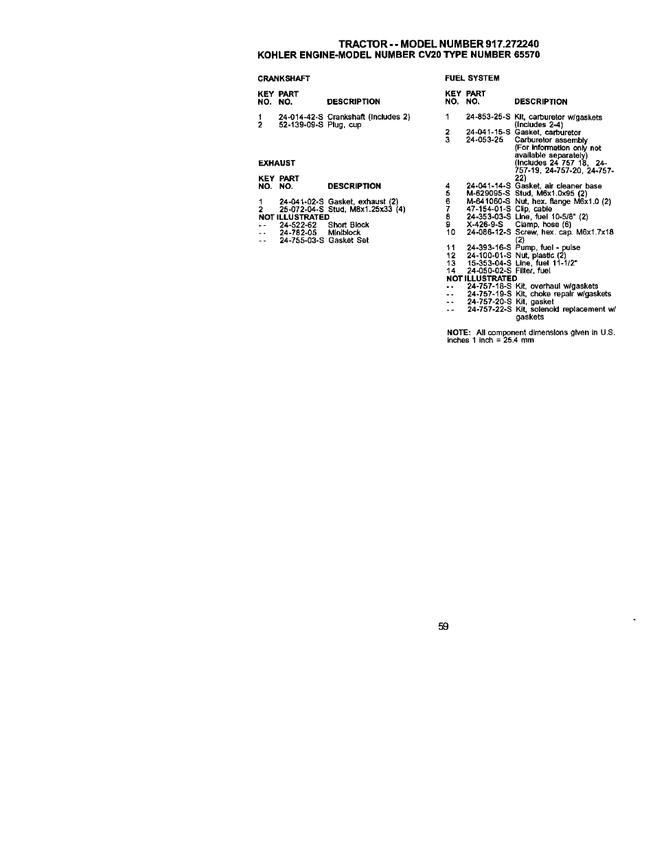 Craftsman 917.272240 User Manual | Page 59 / 64