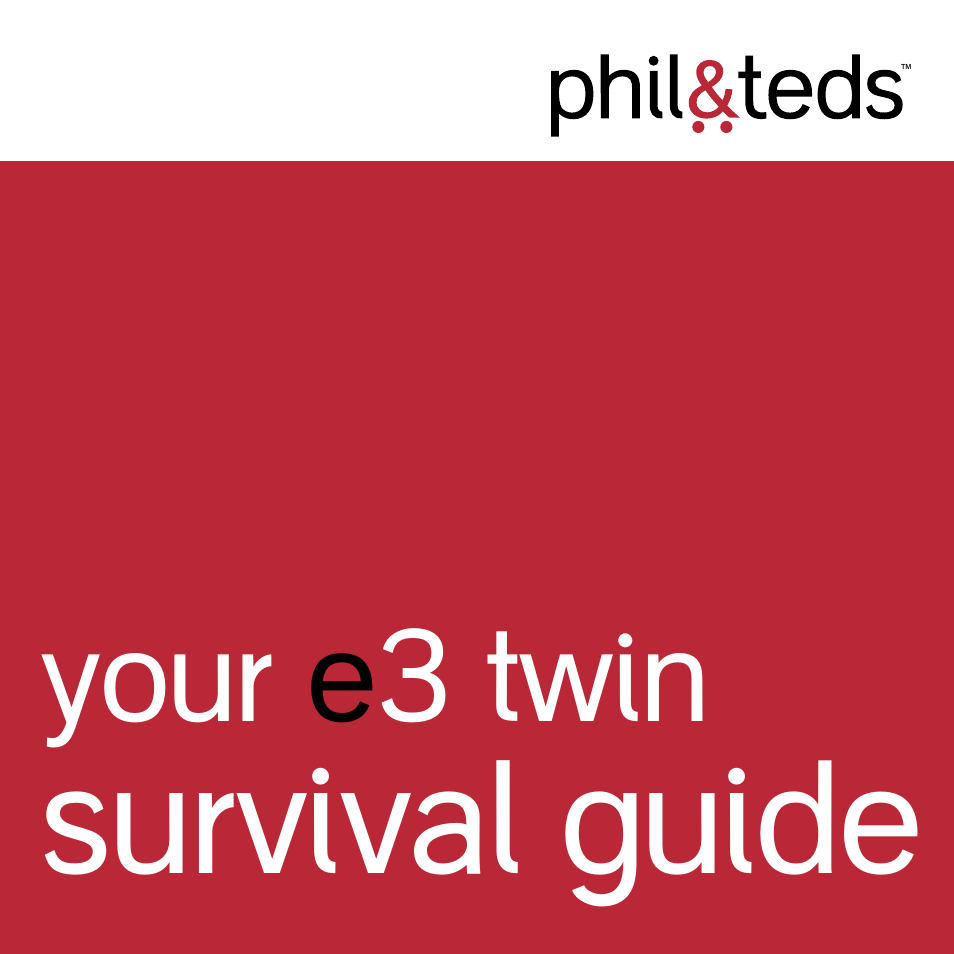 phil&teds e3 twin buggy User Manual | 20 pages