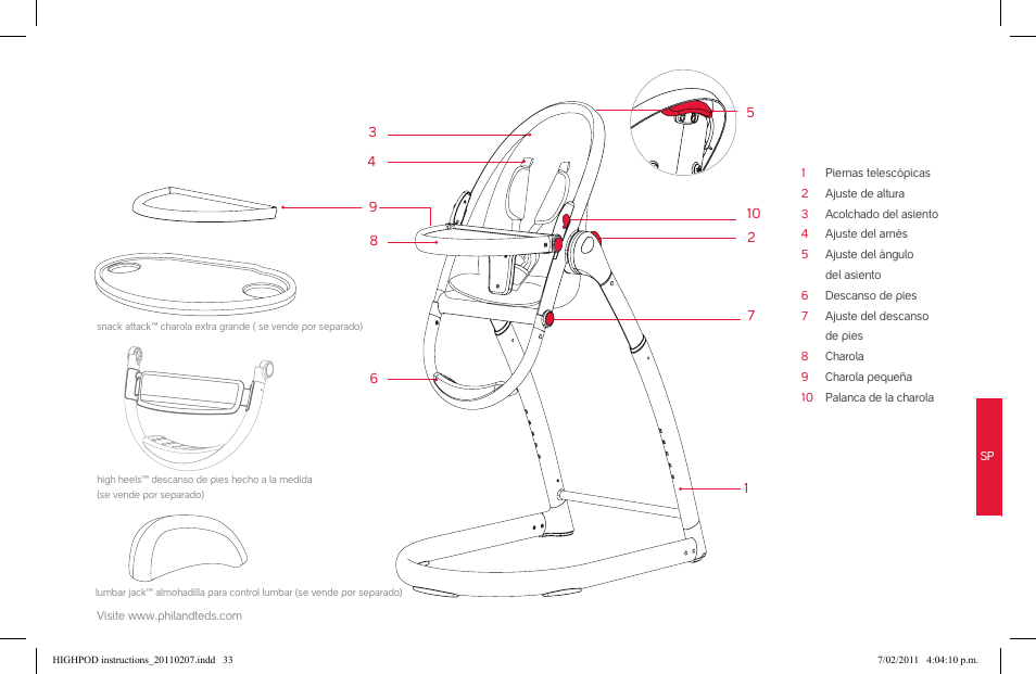 phil&teds highpod User Manual | Page 33 / 42