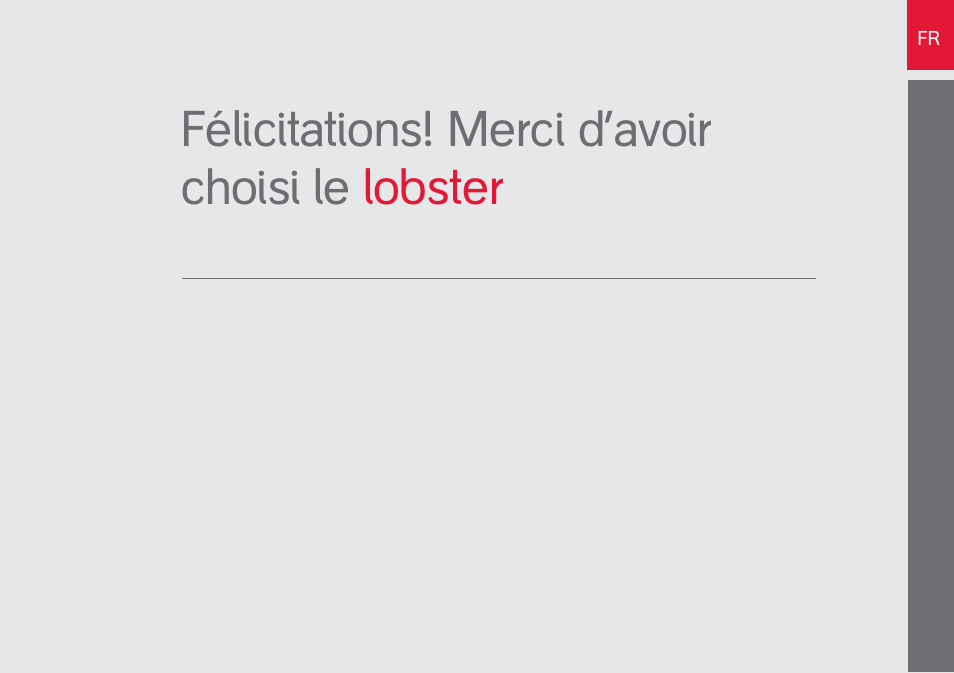 Félicitations! merci d’avoir choisi le lobster | phil&teds lobster User Manual | Page 15 / 40