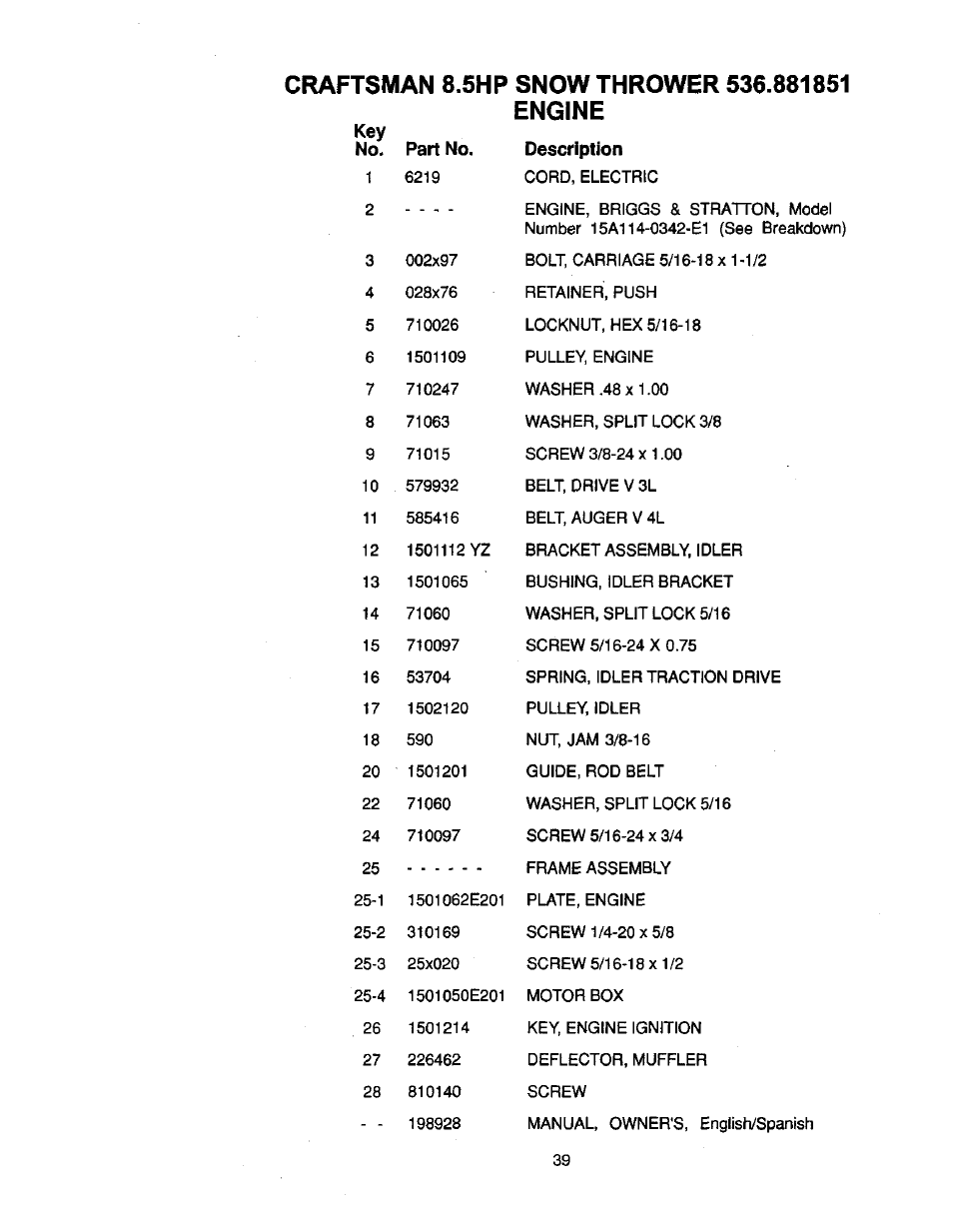 Craftsman 536881851 User Manual | Page 39 / 100