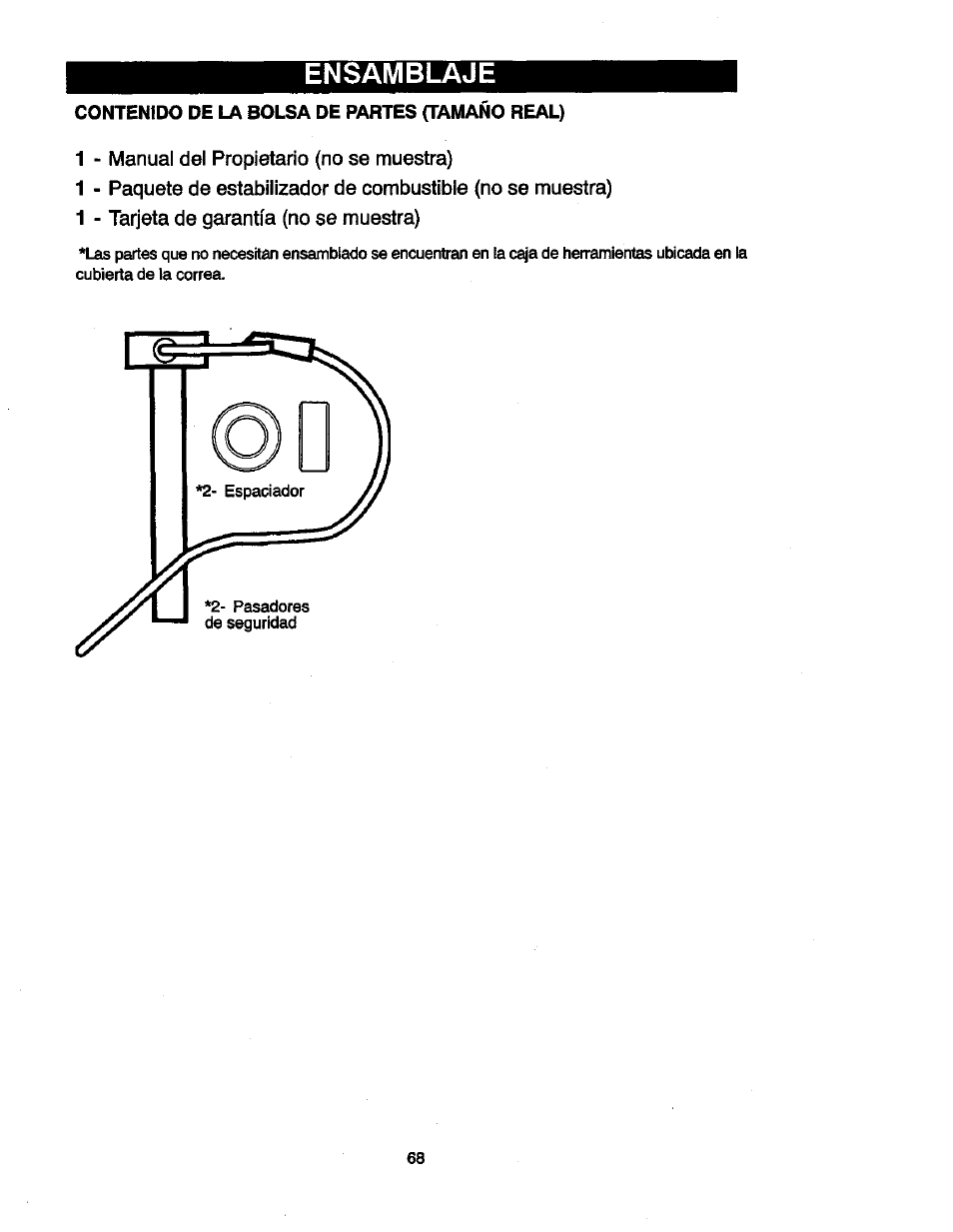 Ensamblaje | Craftsman 536881851 User Manual | Page 68 / 100