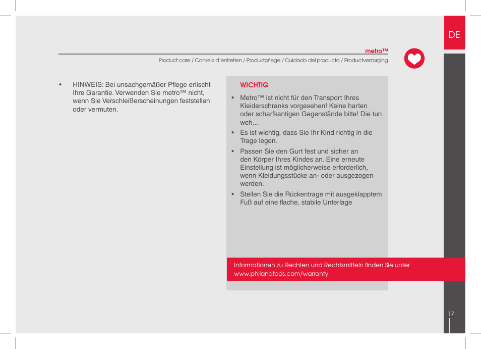 phil&teds metro 2014 User Manual | Page 17 / 32