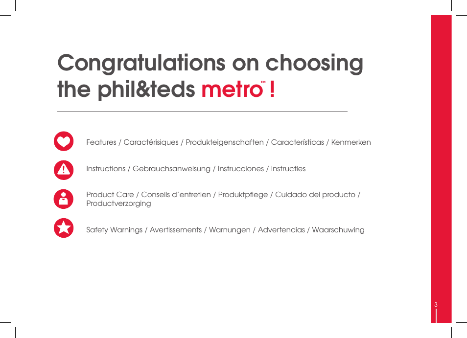phil&teds metro 2014 User Manual | Page 3 / 32