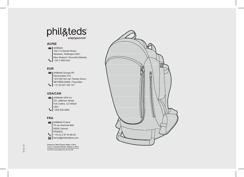 phil&teds escape 2014 User Manual | Page 36 / 36