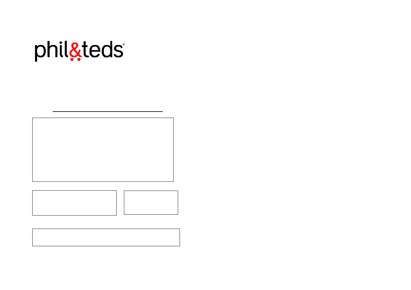 phil&teds bebe hs User Manual | 4 pages