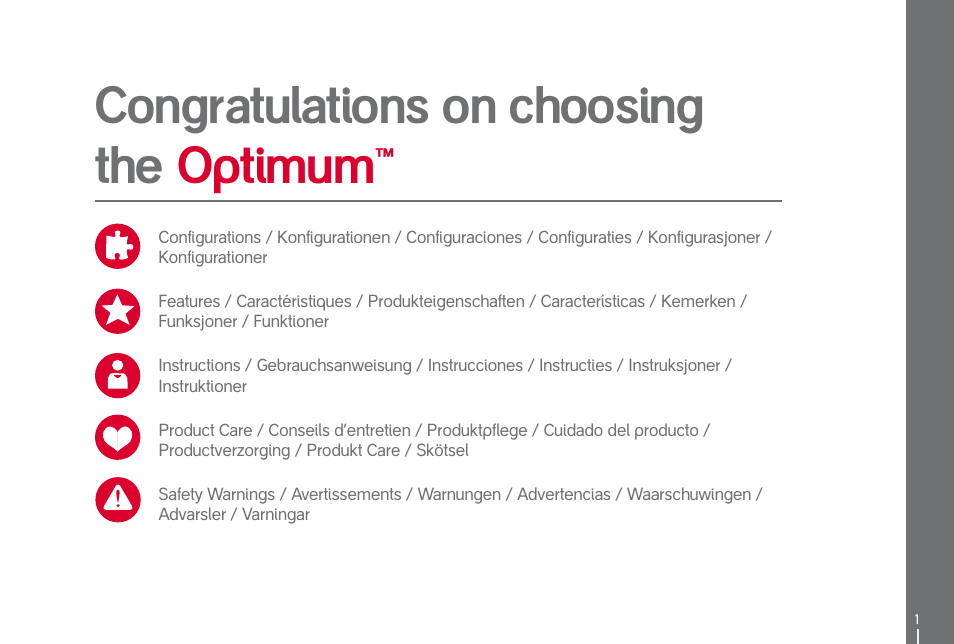 Optimum | phil&teds optimum User Manual | Page 3 / 44