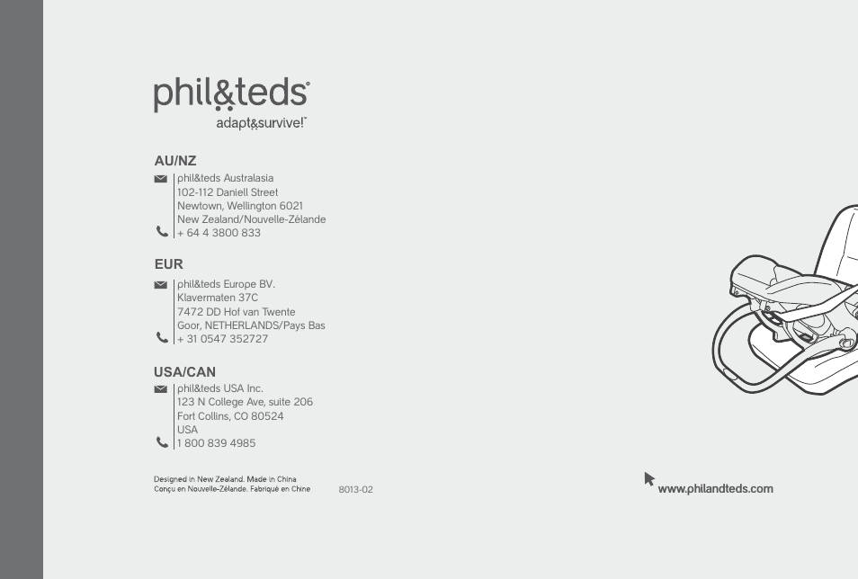 70 mm | phil&teds optimum User Manual | Page 44 / 44