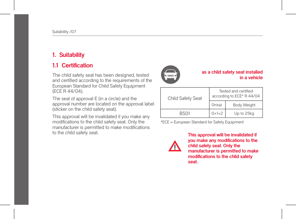 Suitability 1.1 certification | phil&teds evolution User Manual | Page 8 / 26