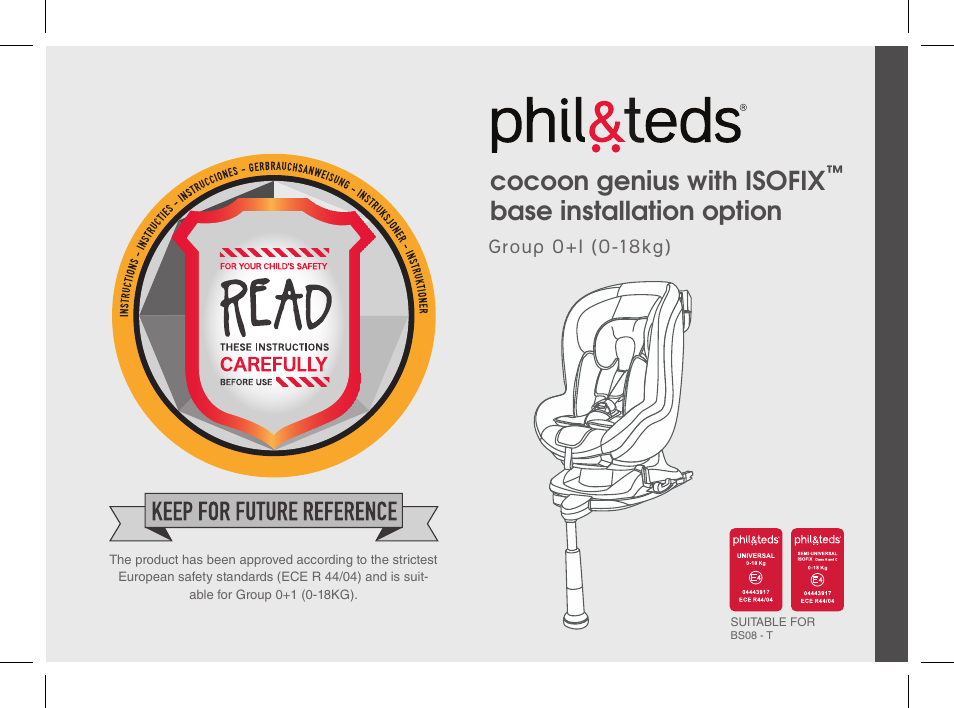 phil&teds cocoon genius User Manual | 26 pages