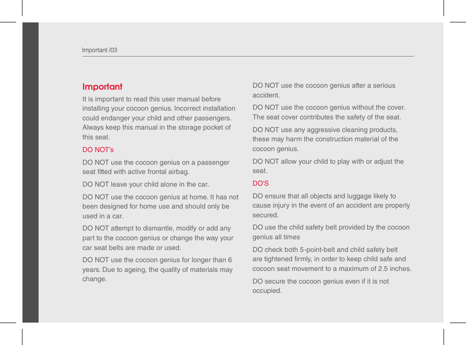 phil&teds cocoon genius User Manual | Page 4 / 26