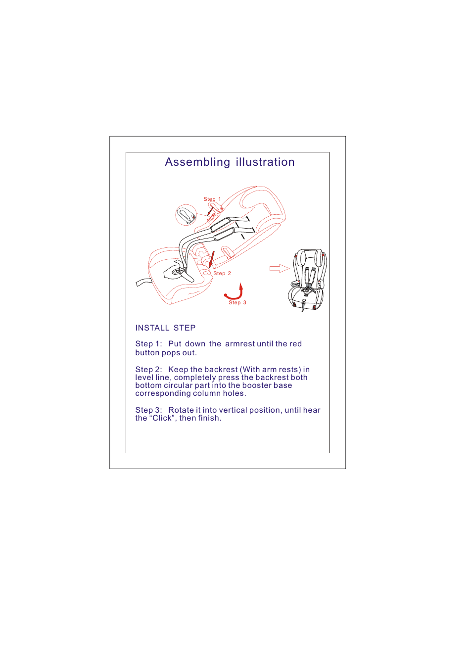 页面 4, Assembling illustration | phil&teds tott XTR User Manual | Page 4 / 11