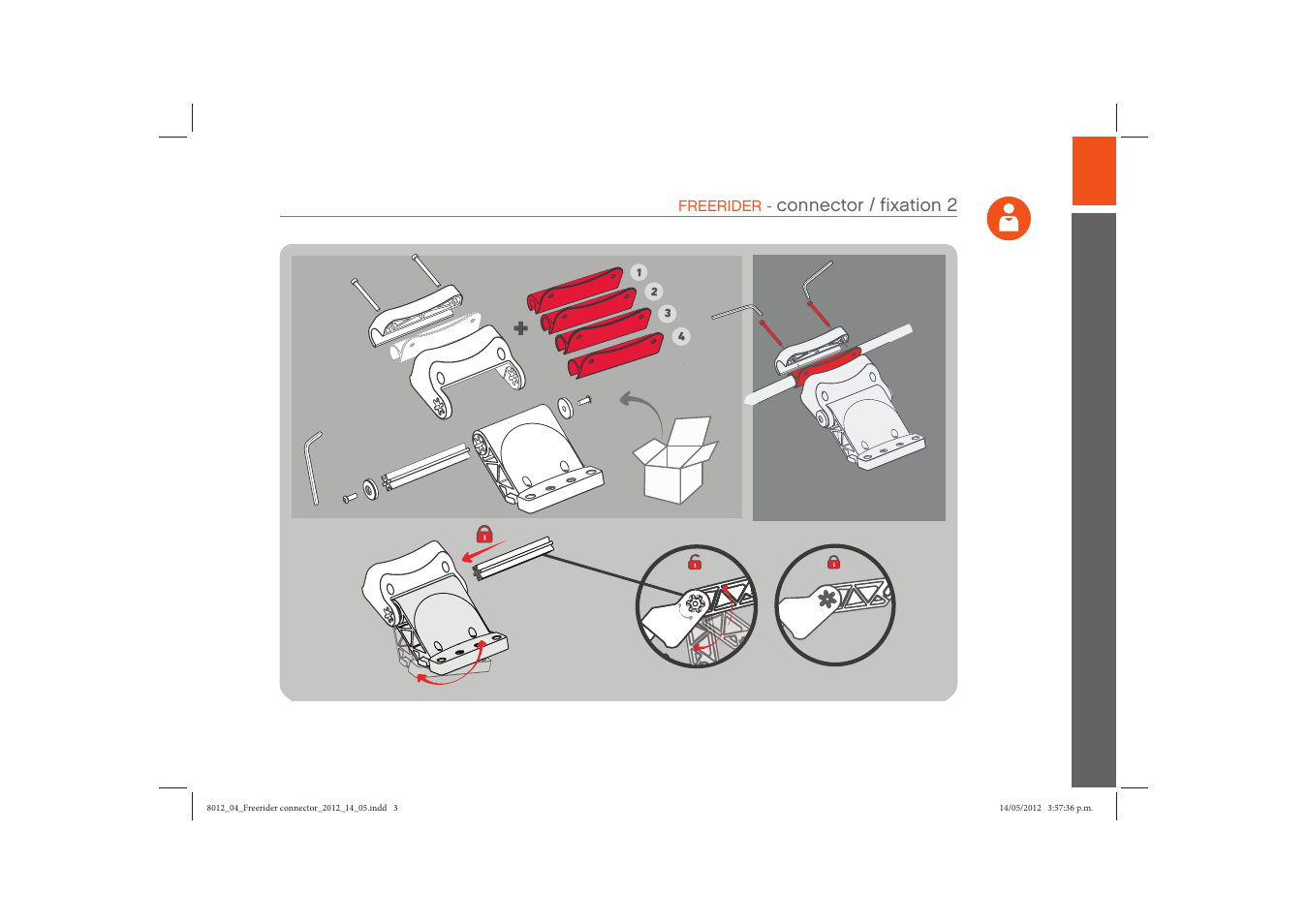 Connector / fixation 2 | phil&teds freerider User Manual | Page 3 / 8
